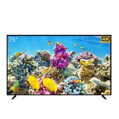 Cina Ultra HD 75 85 98 100 Inch Smart TV Flat Screen TV WiFi Android 4K LED TV TV untuk dijual pemasok